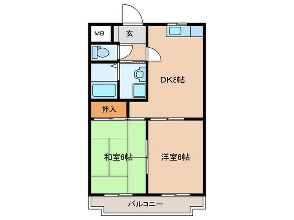 メゾン桜井の物件間取画像